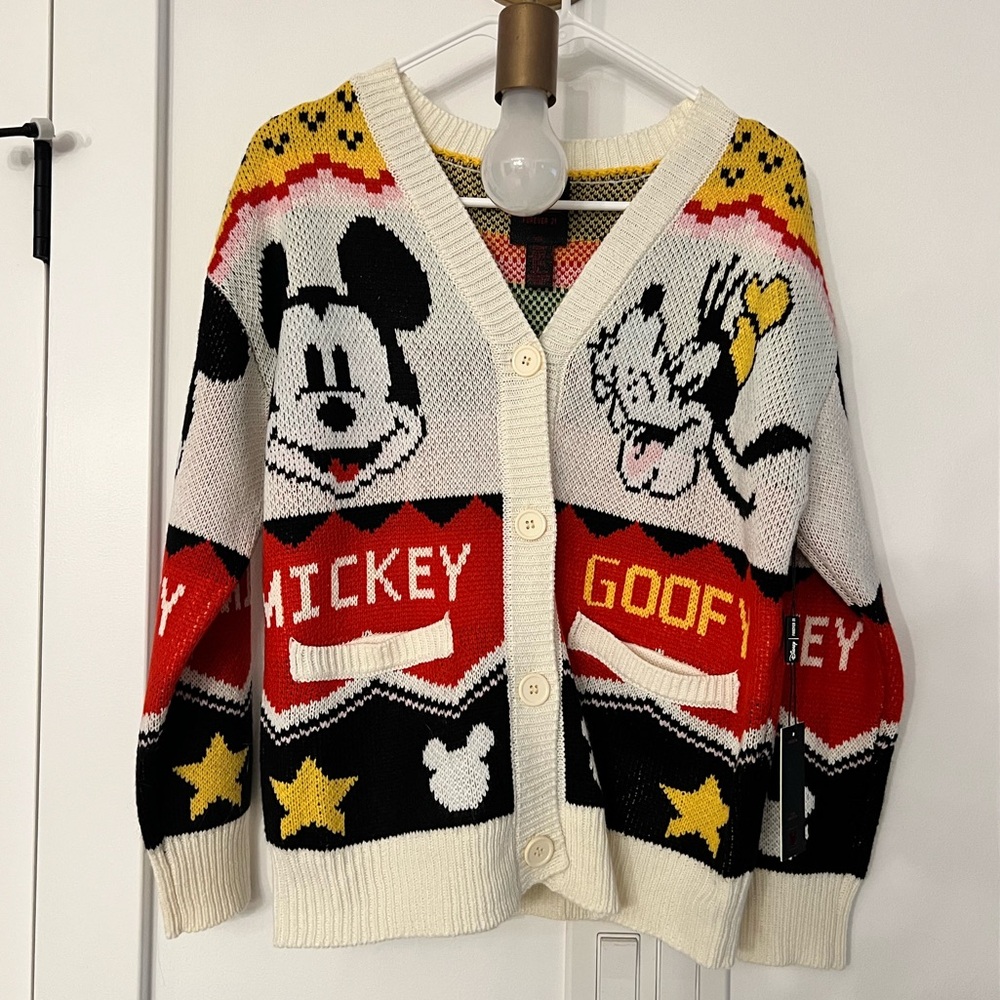 Disney Mickey and Goofy Knit Cardigan